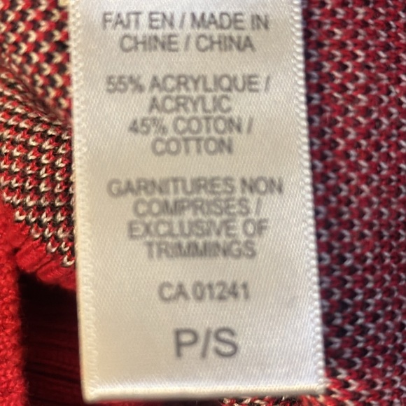 TWIK MENS SWEATER RED/ BLACK AND WHITE IN EUC - Picture 7 of 10